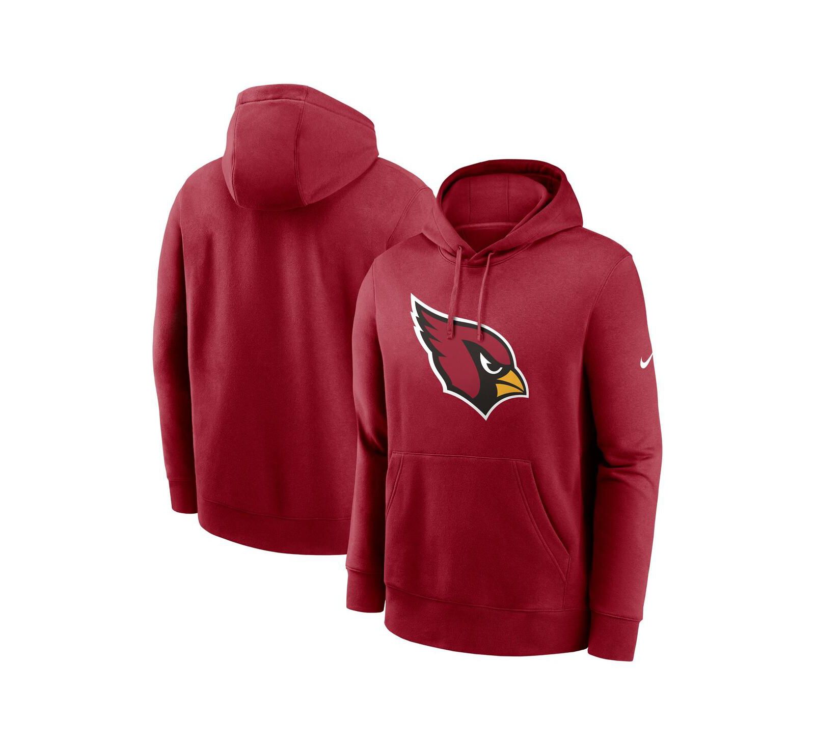 Nike Men's Cardinal Arizona Cardinals Club Logo Pullover Hoodie
