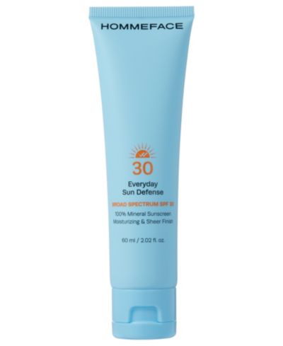 HOMMEFACE Солнцезащитный минеральный крем для лица SPF 30, 2.02 oz.