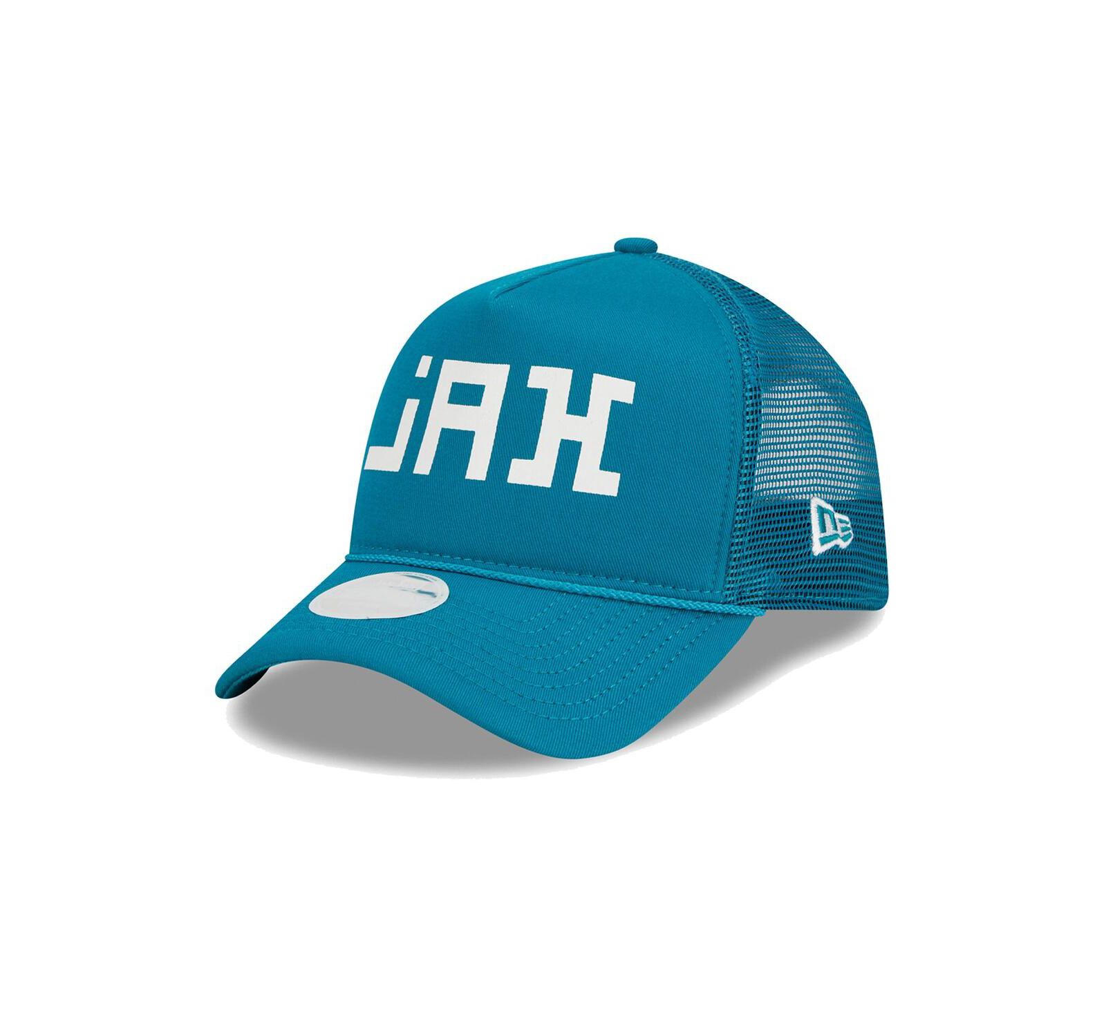 Женская кепка New Era Teal Jacksonville Jaguars McGee Trucker 9FORTY Adjustable