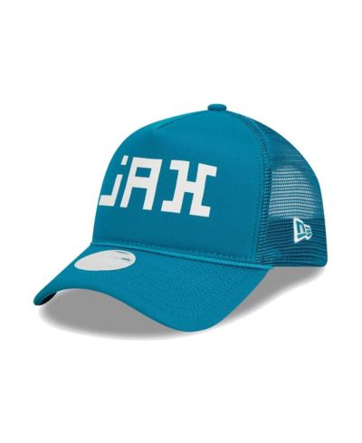 Женская кепка New Era Teal Jacksonville Jaguars McGee Trucker 9FORTY Adjustable