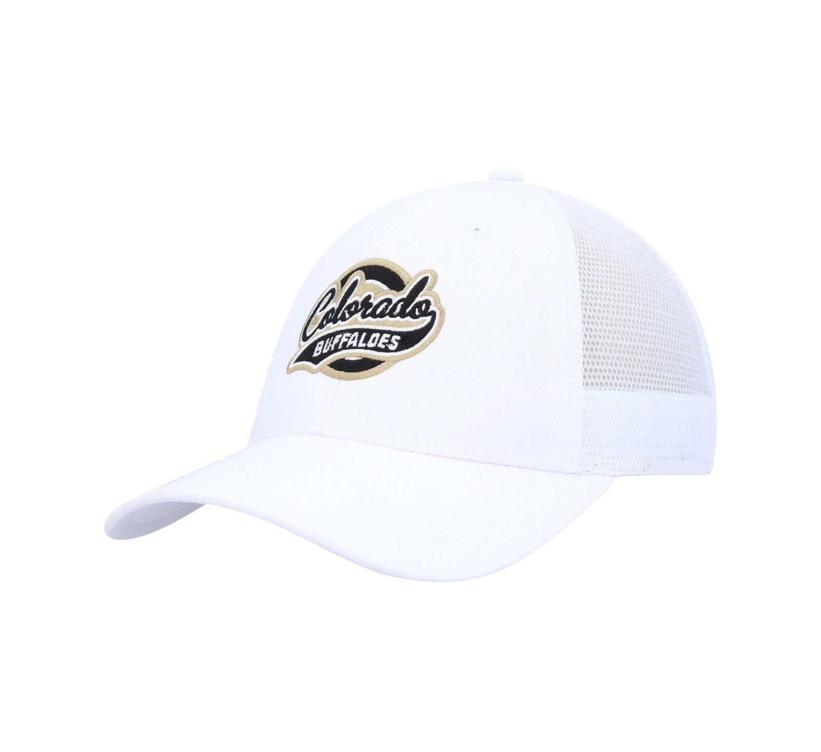 Ahead Men's White Colorado Buffaloes Brant Trucker Adjustable Hat