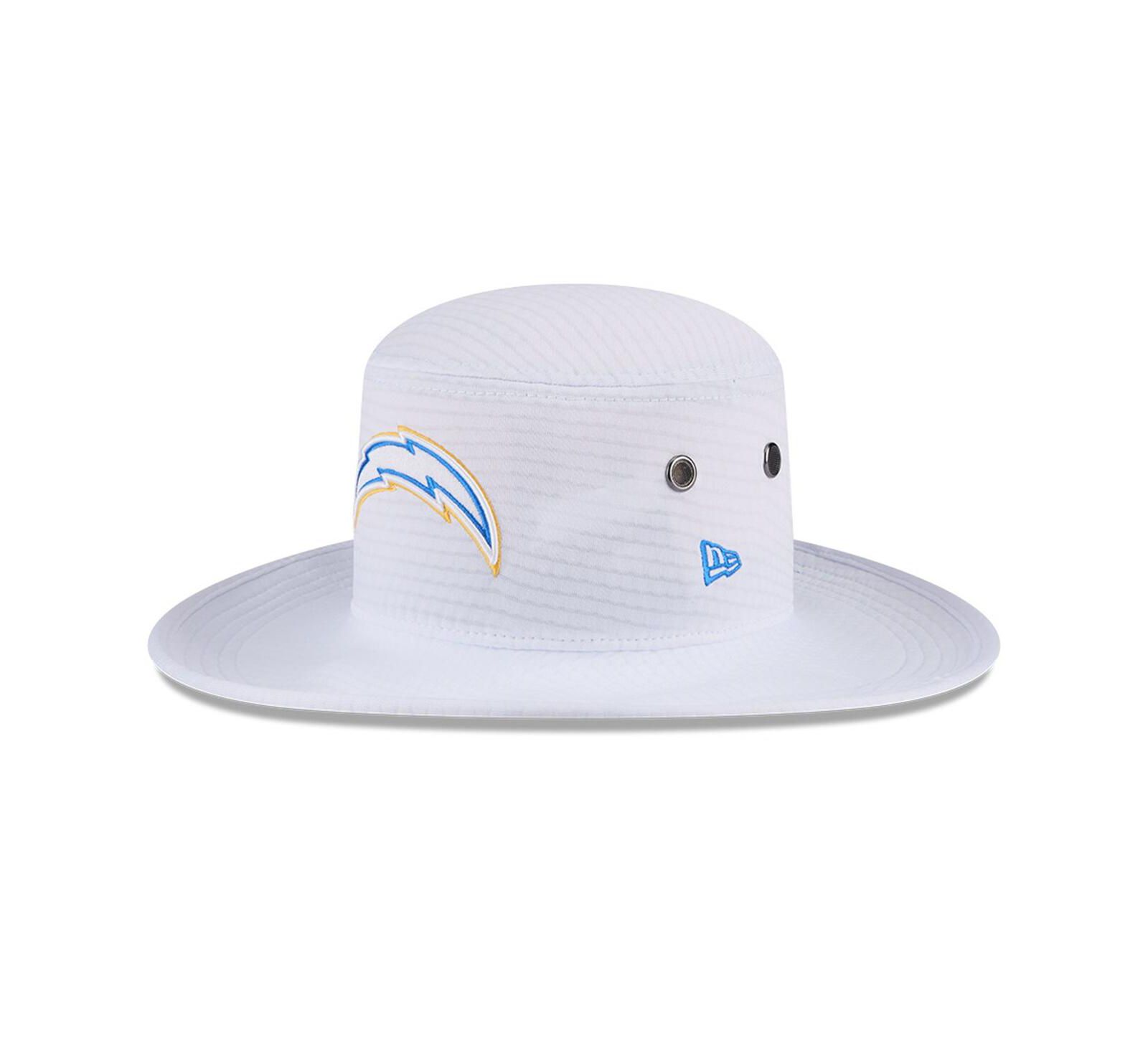 New Era Men's White Los Angeles Chargers 2024 NFL Training Camp Panama Bucket Hat