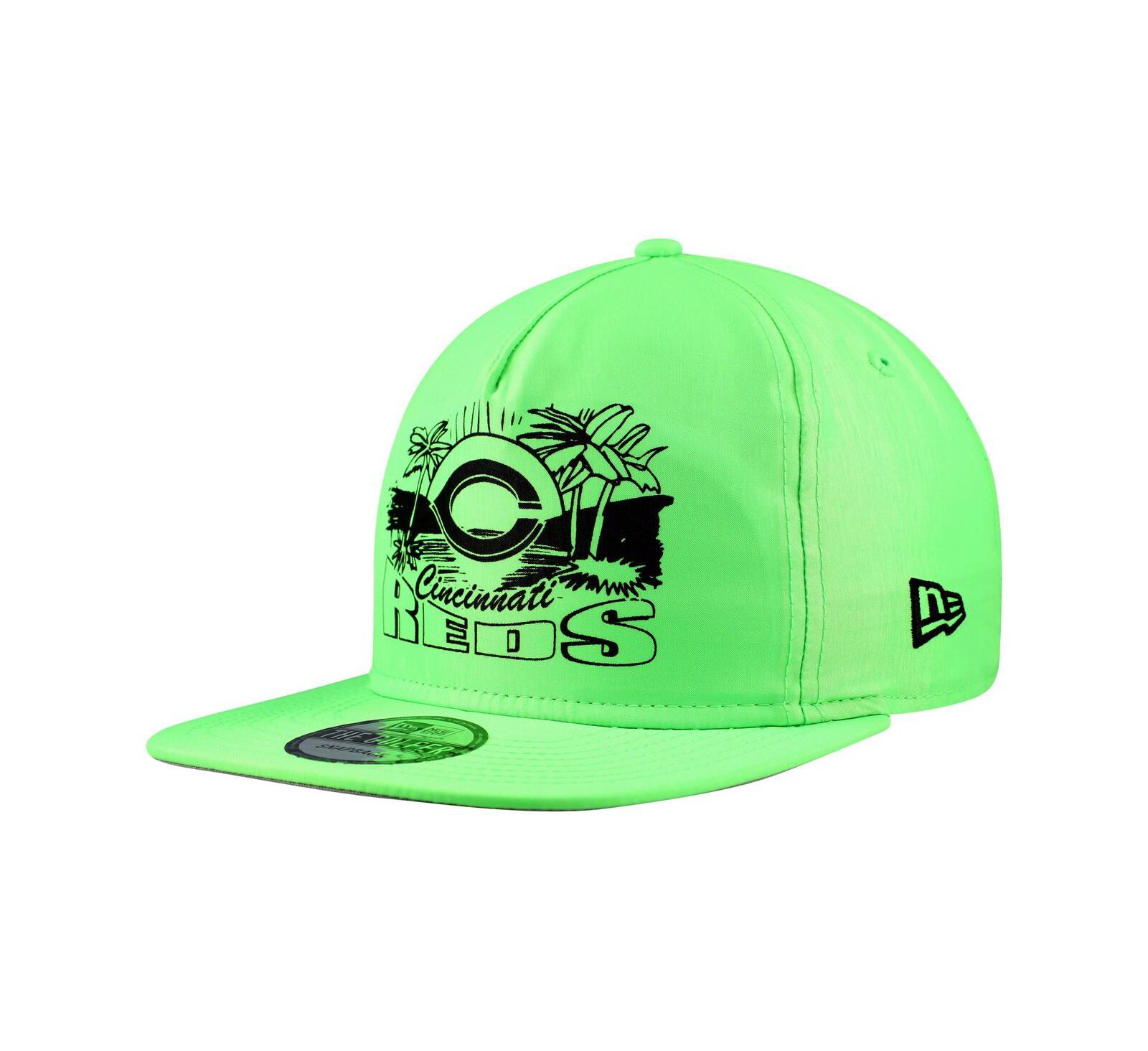 New Era Men's Green Cincinnati Reds Neon Golfer Snapback Hat