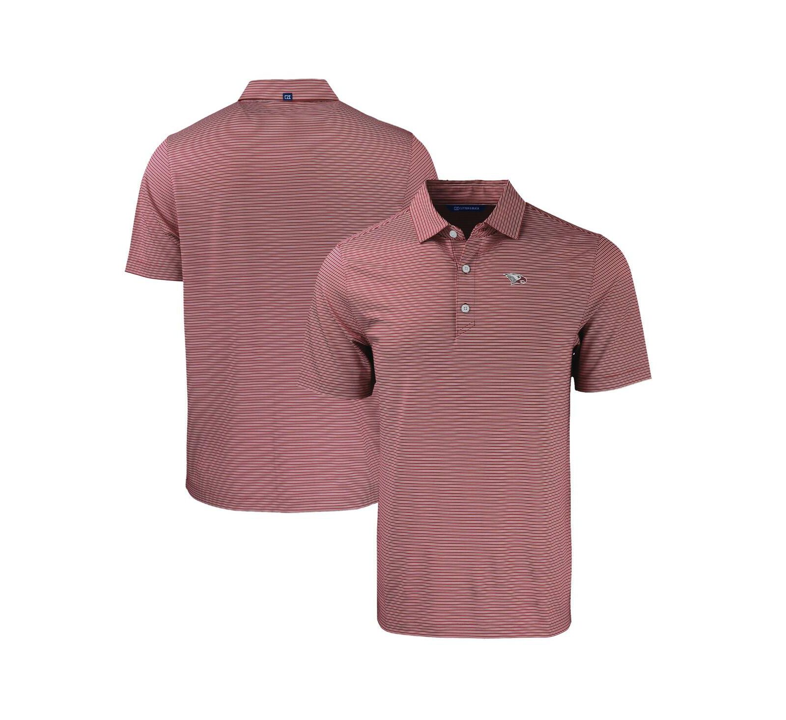 Поло Cutter & Buck Men's Maroon North Carolina Central Eagles Forge Eco Double Stripe Stretch