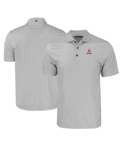 Cutter & Buck мужская рубашка-поло Gray Bradley Braves Pike Eco Tonal Geo Print Stretch