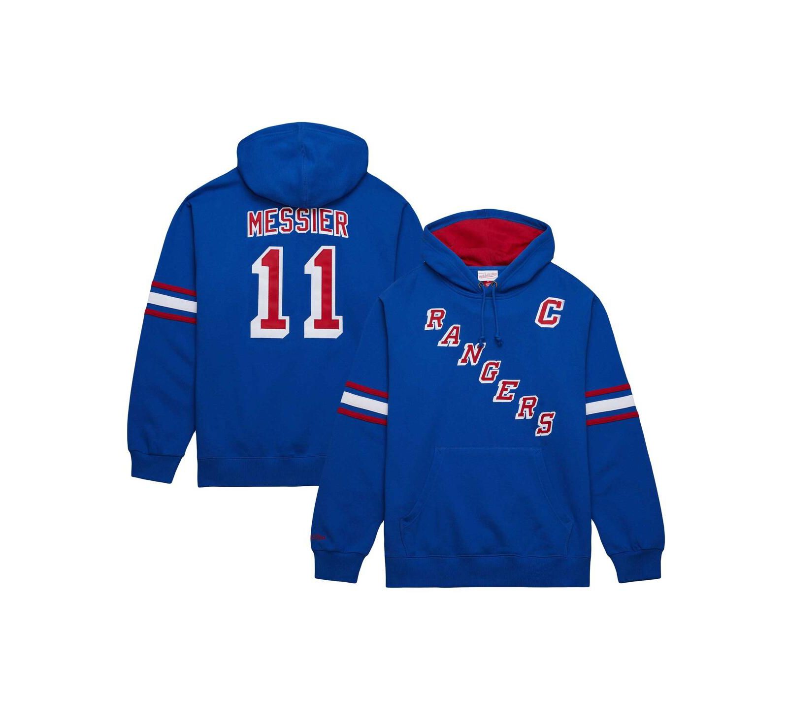 Мужское худи Mitchell & Ness Mark Messier Blue New York Rangers Name & Number Premium Pullover