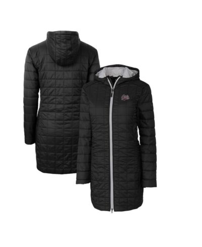Женская длинная куртка Cutter & Buck Montana Grizzlies Rainier PrimaLoft Eco с капюшоном, черная
