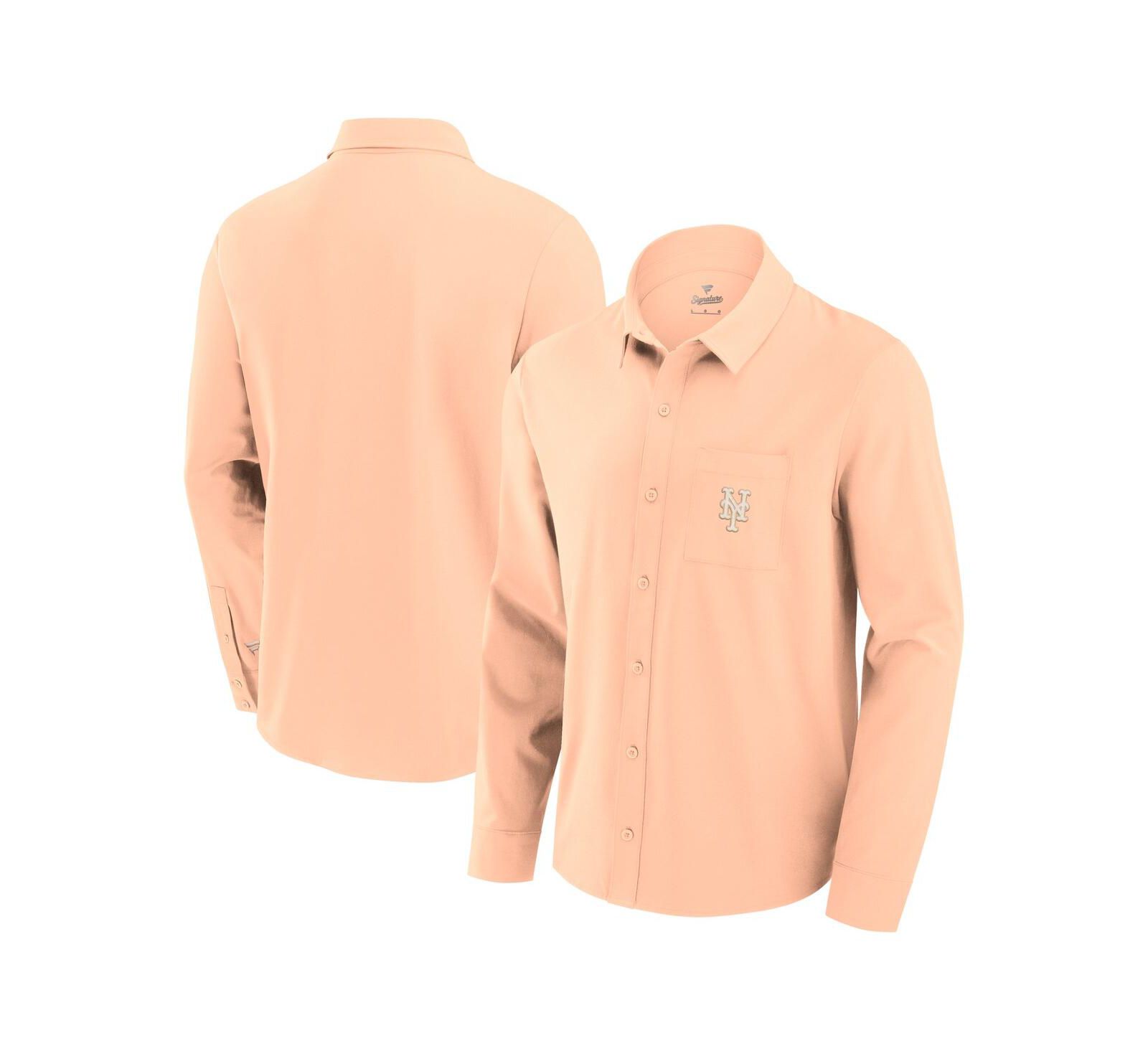 Fanatics Мужской Orange New York Mets Front Office Long Sleeve Button-Up Shirt