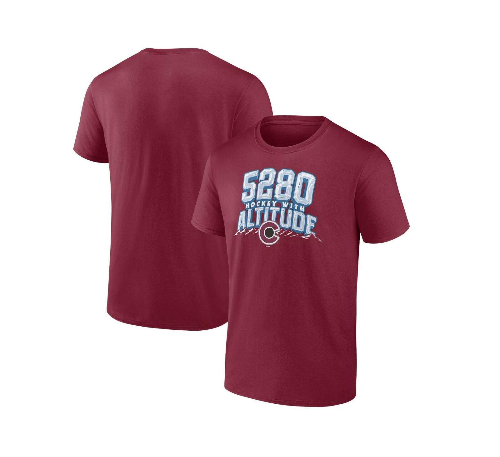 Мужская футболка Fanatics Colorado Avalanche Local Burgundy