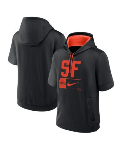 Nike Men's Black San Francisco Giants Tri Code Lockup Short Sleeve Pullover Hoodie
