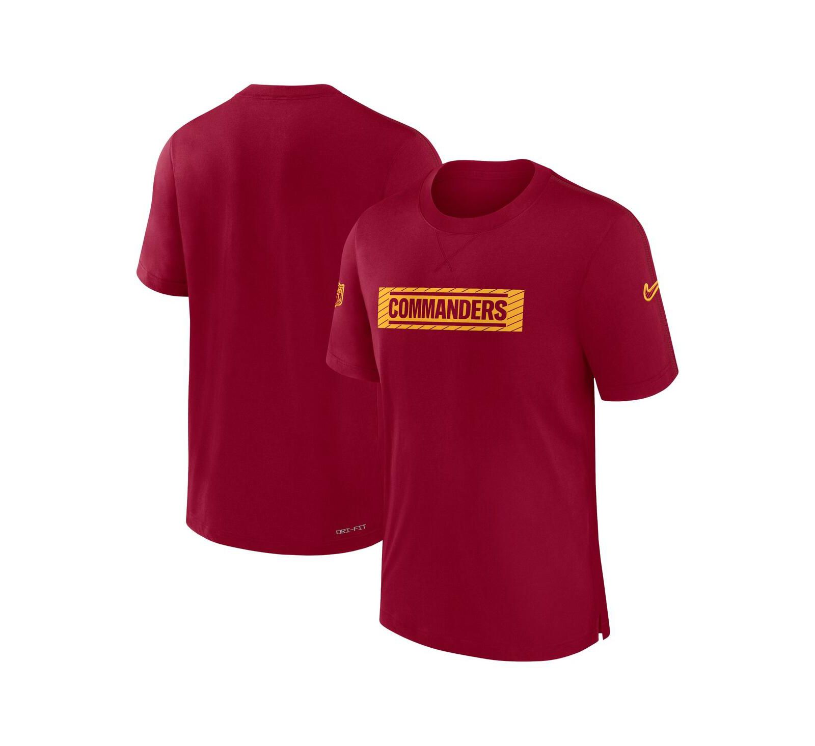 Nike Men's Burgundy Washington Commanders Sideline Player Performance T-Shirt