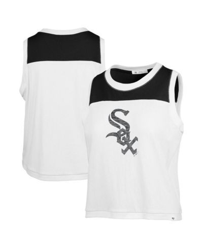 '47 Brand Women's White Chicago White Sox Premier Zoey Waist Length Tank Top