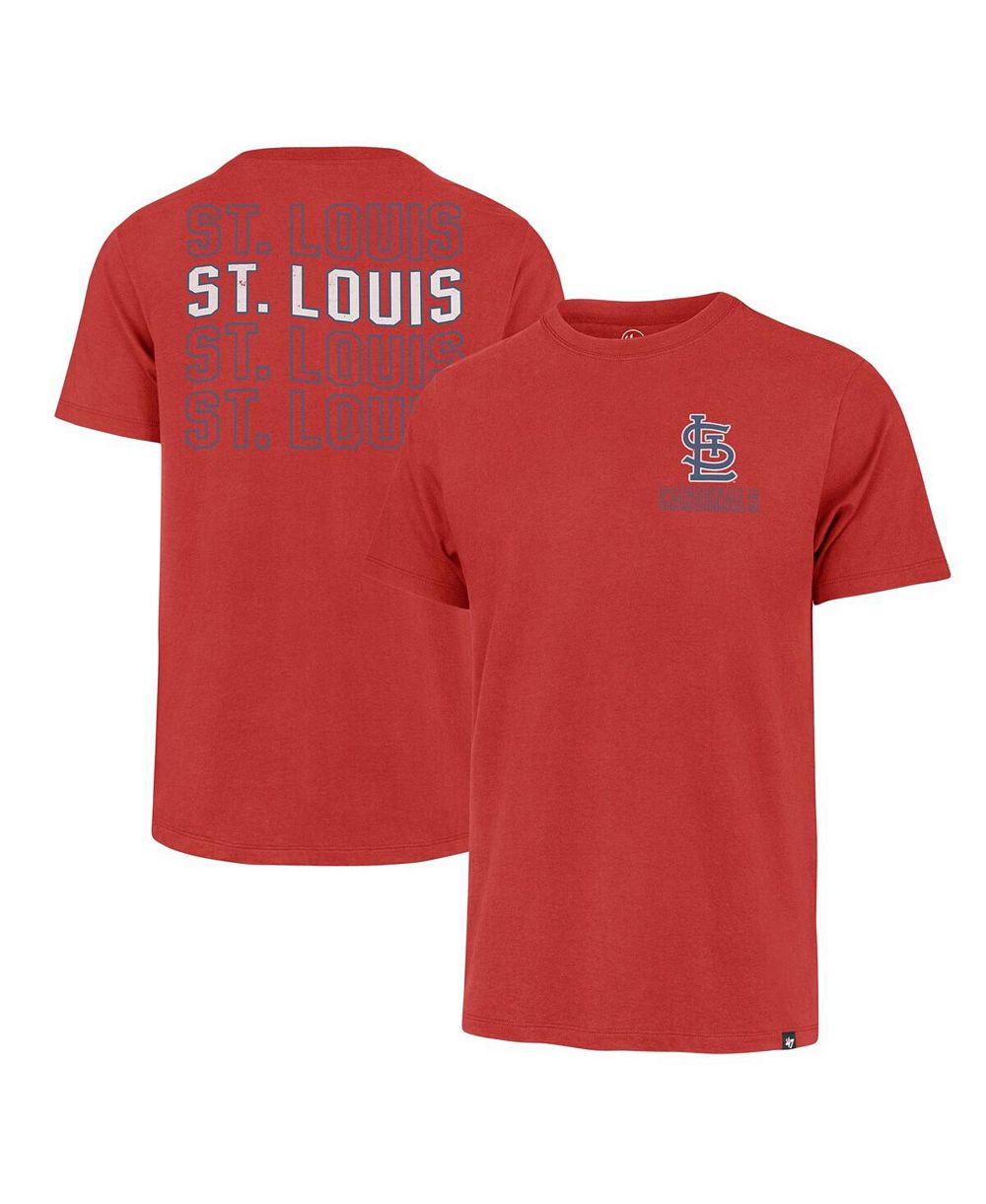 '47 Brand Men's Red St. Louis Cardinals Hang Back Franklin T-Shirt