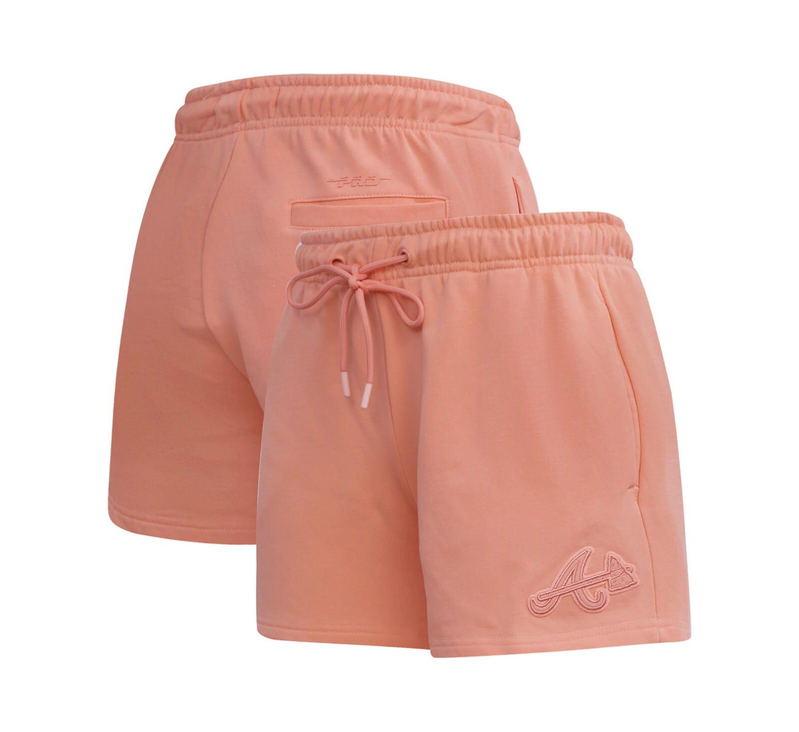 Мужские и женские флисовые шорты Pro Standard Atlanta Braves, Pink