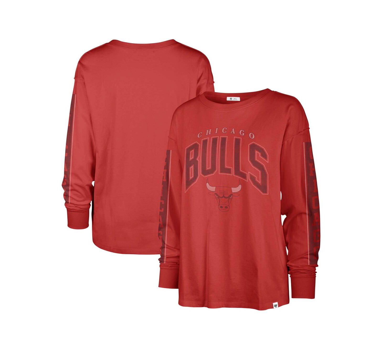 '47 Brand Women's Red Chicago Bulls Tomcat Long Sleeve T-Shirt