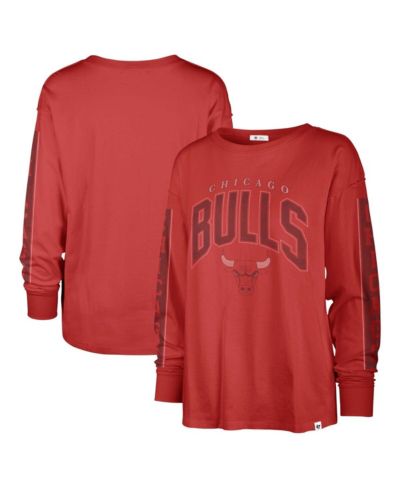 '47 Brand Women's Red Chicago Bulls Tomcat Long Sleeve T-Shirt
