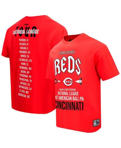 Pro Standard Men's Red Cincinnati Reds Oversized City Tour T-Shirt
