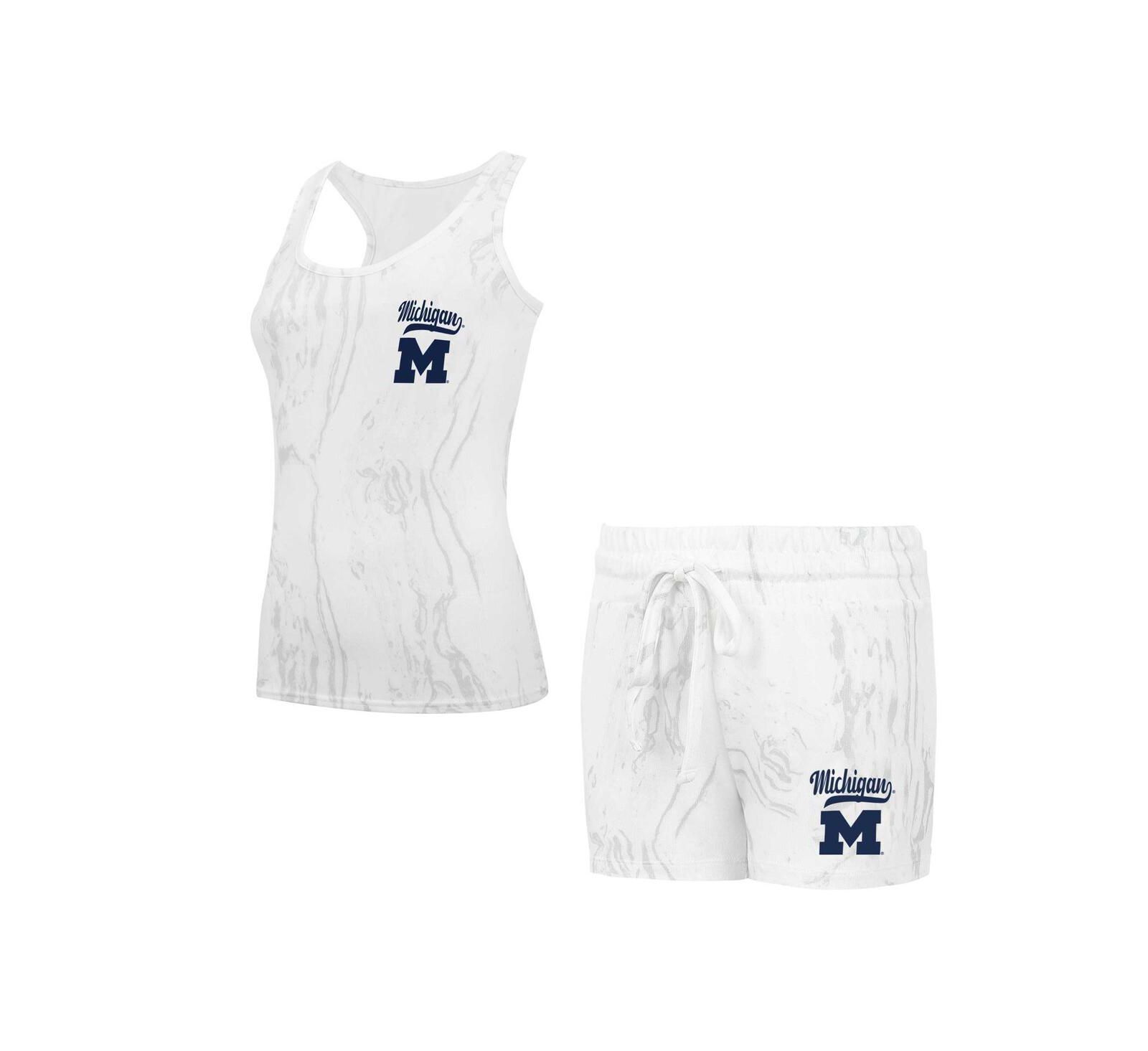 Женский комплект Concepts Sport Michigan Wolverines Quartz Tank Top Shorts Set