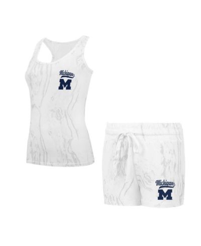 Женский комплект Concepts Sport Michigan Wolverines Quartz Tank Top Shorts Set