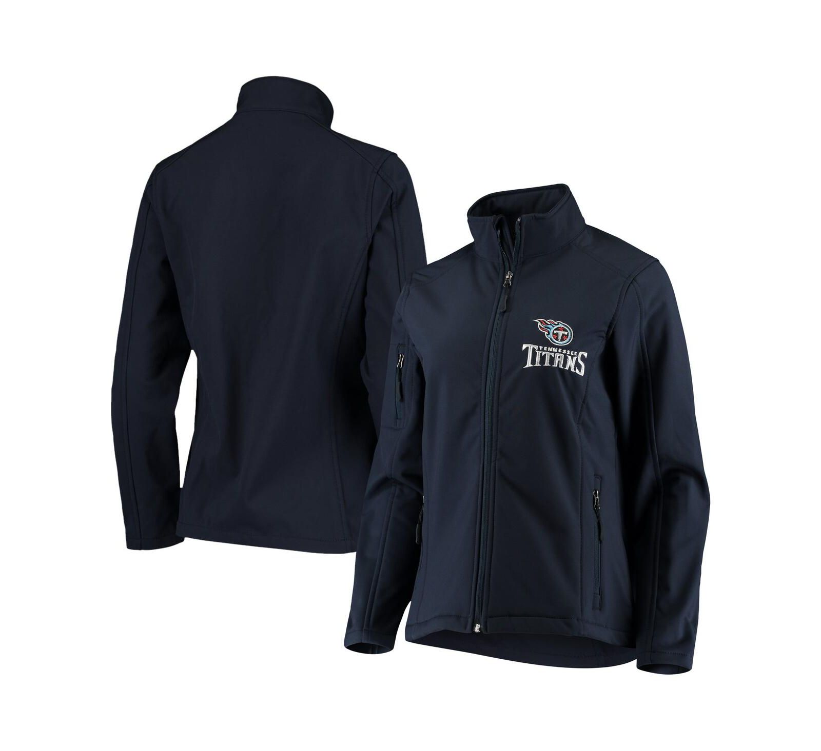 Dunbrooke Women's Navy Tennessee Titans Full-Zip Sonoma Softshell Jacket