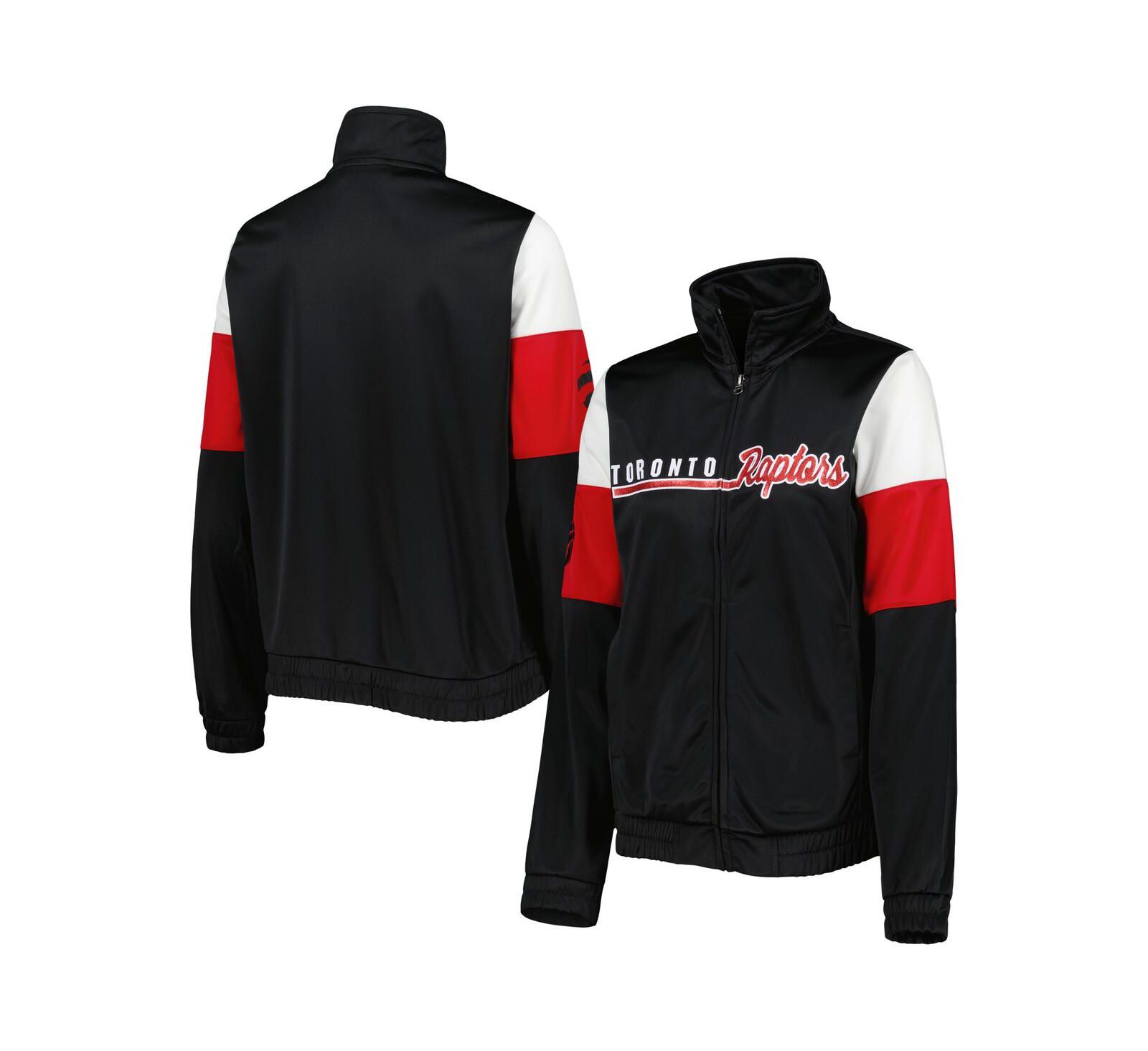 G-III 4Her by Carl Banks Women's Black Toronto Raptors Change Up Full-Zip Track Jacket