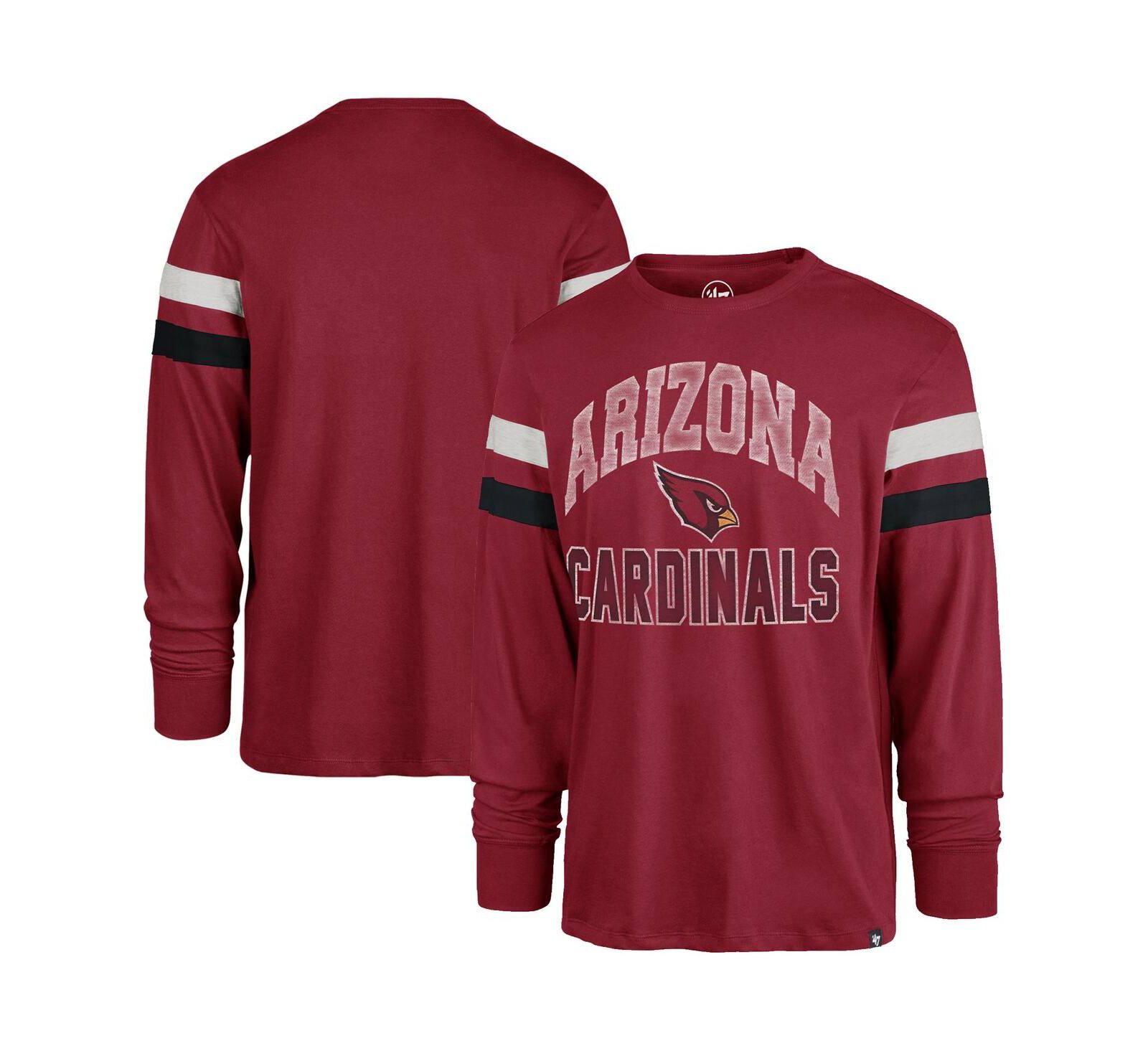 Мужская футболка '47 Brand Cardinal Arizona Cardinals Irving Long Sleeve