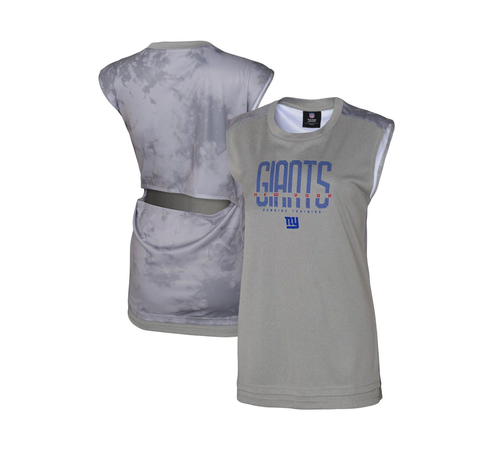 Женский майка Outerstuff Gray New York Giants No Sweat
