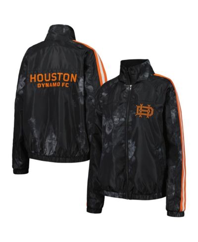 The Wild Collective Women's Black Houston Dynamo FC Full-Zip Track Jacket