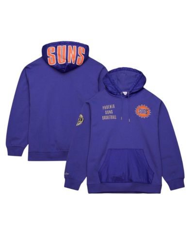Мужское худи Mitchell & Ness с винтажным логотипом Phoenix Suns Purple OG 2.0 из флиса