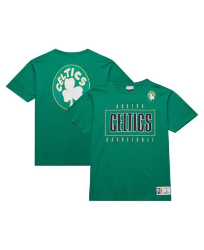 Мужская футболка Mitchell & Ness Kelly Green Boston Celtics Hardwood Classics Team OG 2.0 Premium Vintage Logo