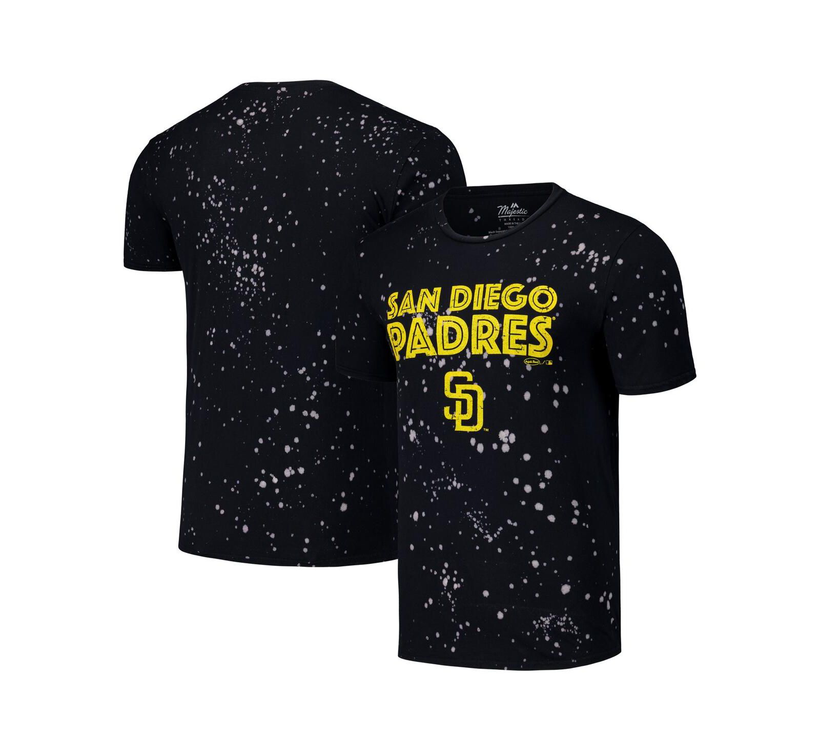 Majestic Мужская футболка San Diego Padres Splatter Black/White