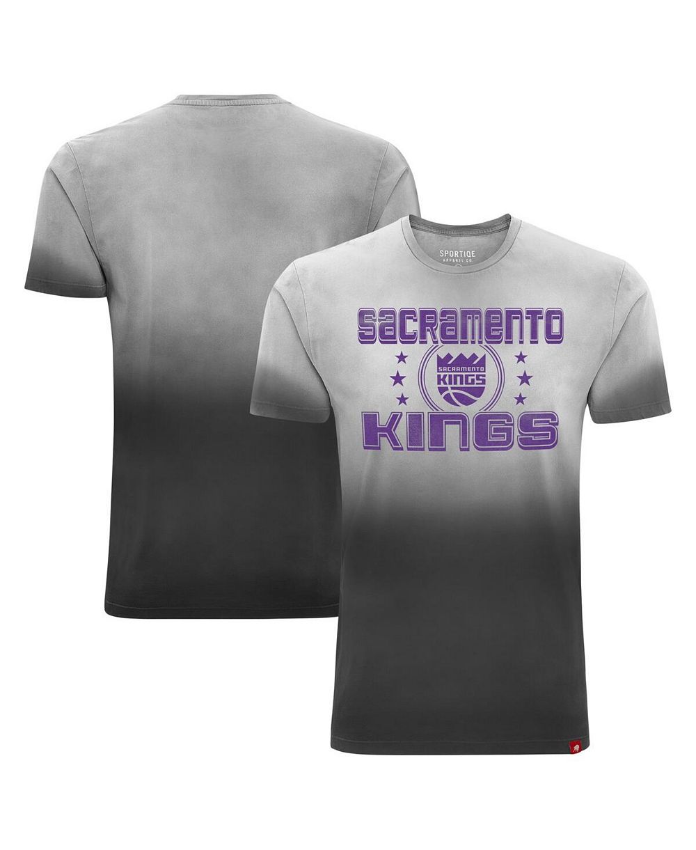 Футболка Sportiqe Men's and Women's Black Sacramento Kings Bingham Sun-Fade