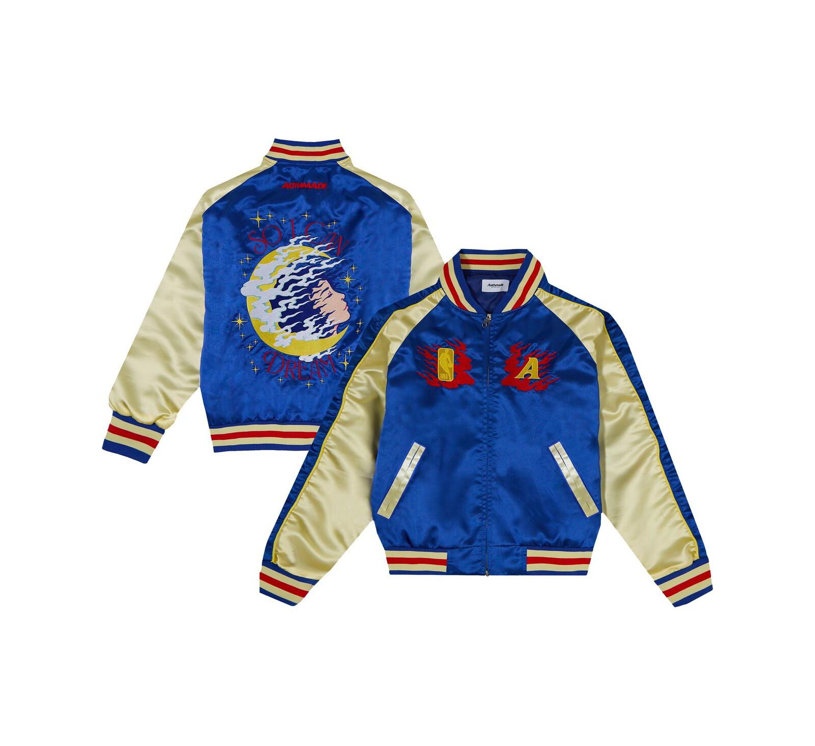Authmade x NBA Men's and Women's Blue/Cream Asian Pacific Islander Dreamer Full-Zip Jacket