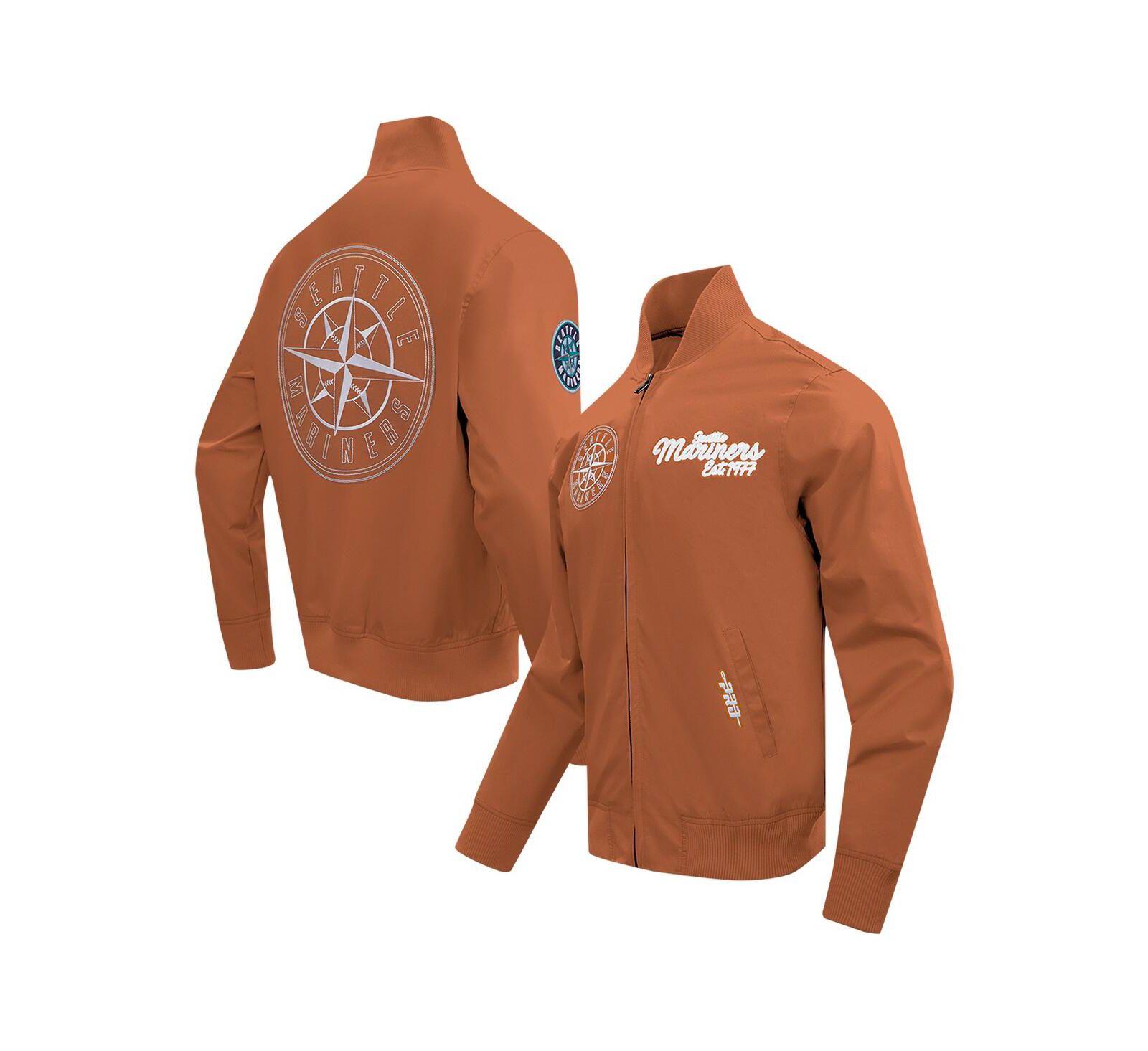 Мужская куртка Pro Standard Brown Seattle Mariners Paint The City Twill Full-Zip