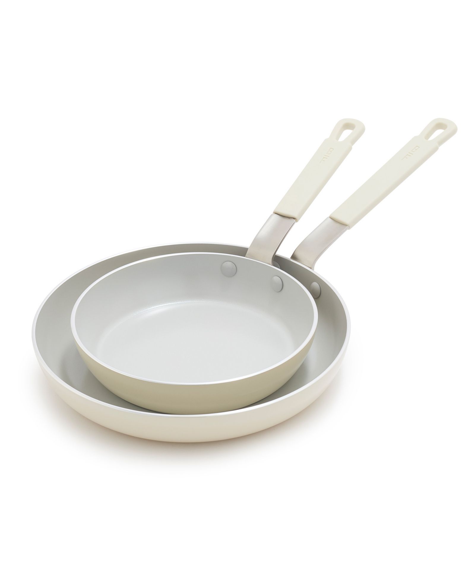 GreenPan X Bobby Flay Nonstick Stainless Steel 8" and 10" Frypan Set