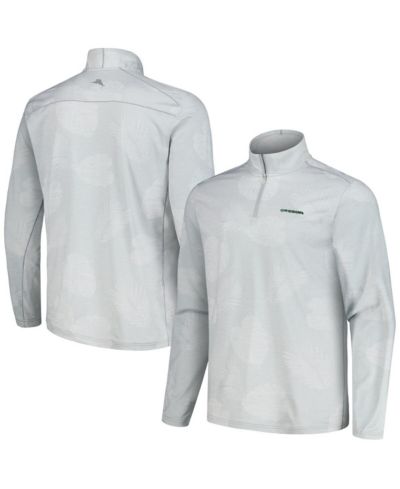 Tommy Bahama Мужская полумолниевая куртка Oregon Ducks Gray