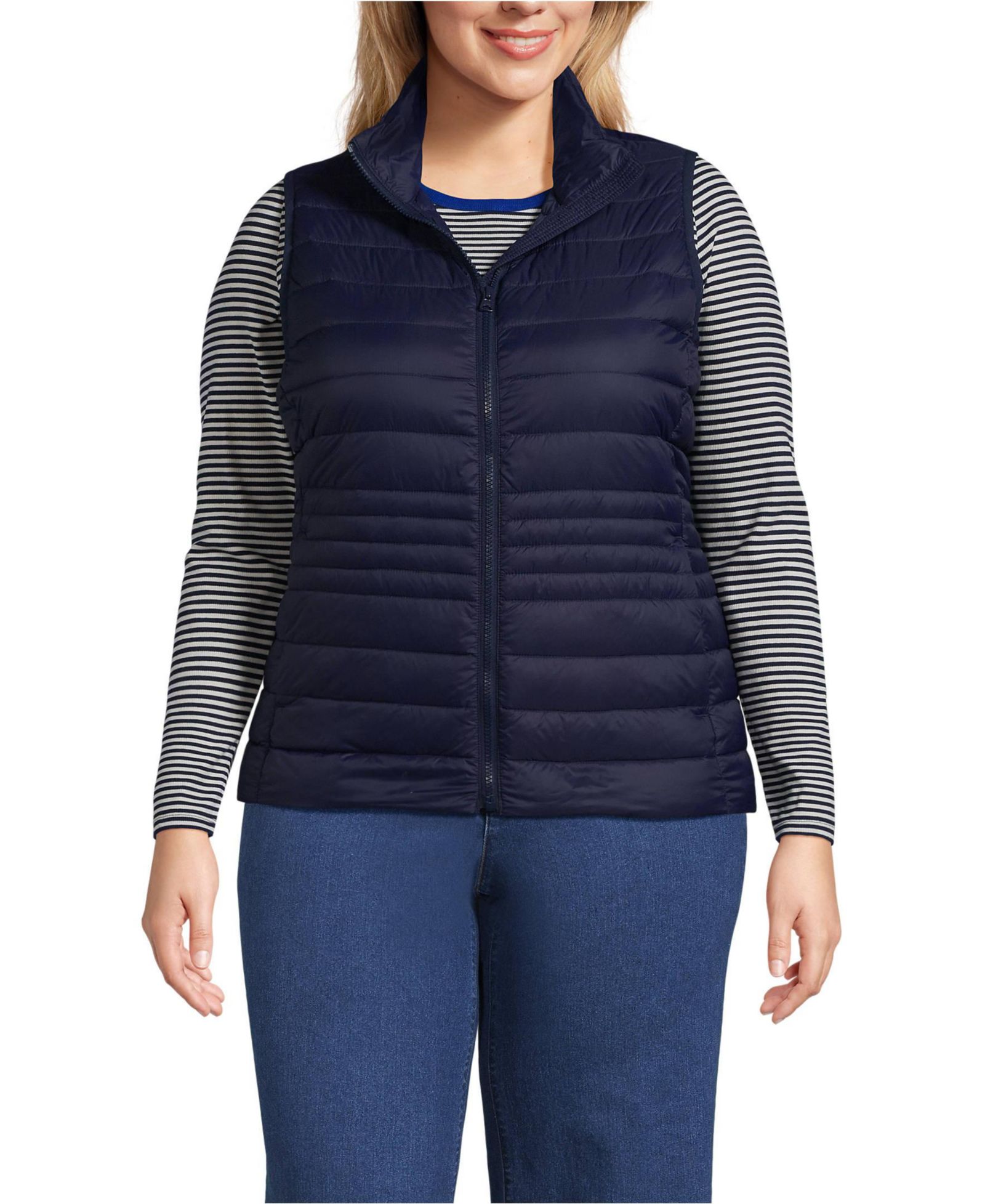 Жилет Lands' End Plus Size Wanderweight Packable Down