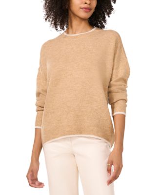 Женский джемпер Vince Camuto Tipped Crewneck