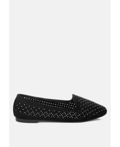 London Rag Womens Kyrie Cut Out Detail Ballerinas