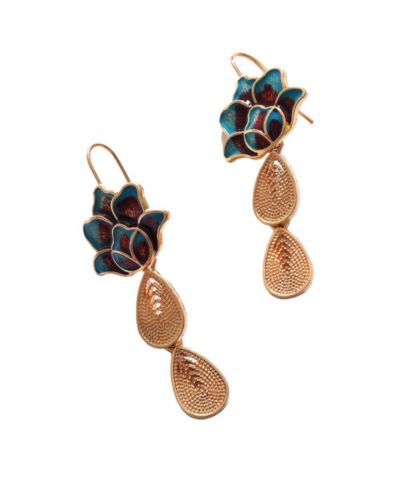 SOHI Women's Flower Drop Earrings