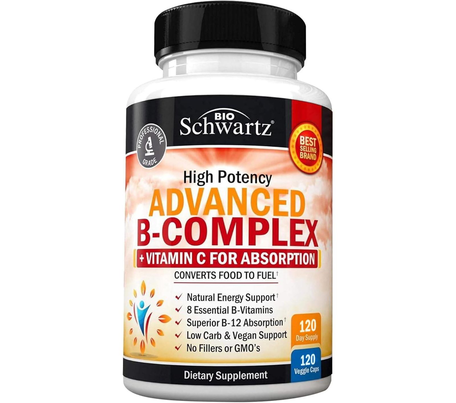 BioSchwartz Advanced B-Complex, 120 ct