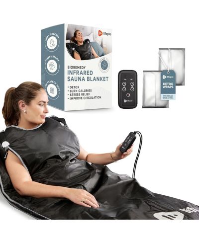 LifePro Bioremedy Plus Sauna Blanket (Large) – Portable Far Infrared Detox Blanket for Home Relaxation