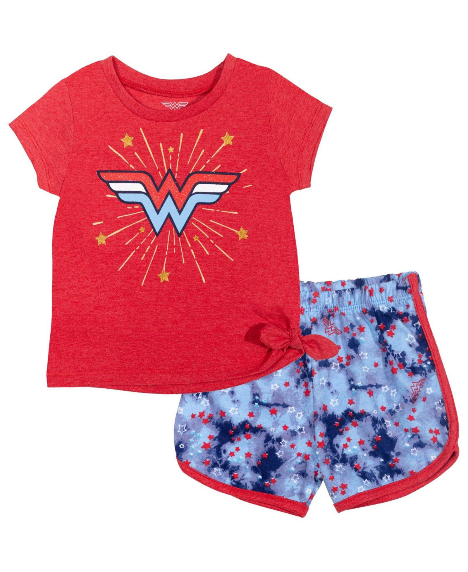 Комплект одежды для девочек Justice League DC Comics Wonder Woman: футболка и шорты
