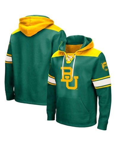 Мужская толстовка Colosseum Baylor Bears 2.0 Lace-Up Pullover Green