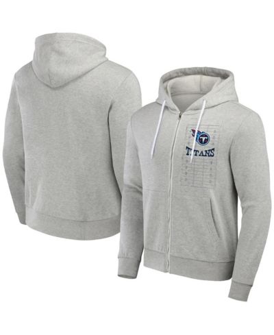 NFL x Darius Rucker Collection by Fanatics Мужское худи Tennessee Titans Heather Gray с полной молнией