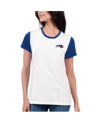 G-III 4Her by Carl Banks Женская футболка с принтом Buffalo Bills в белом/королевском синем цвете