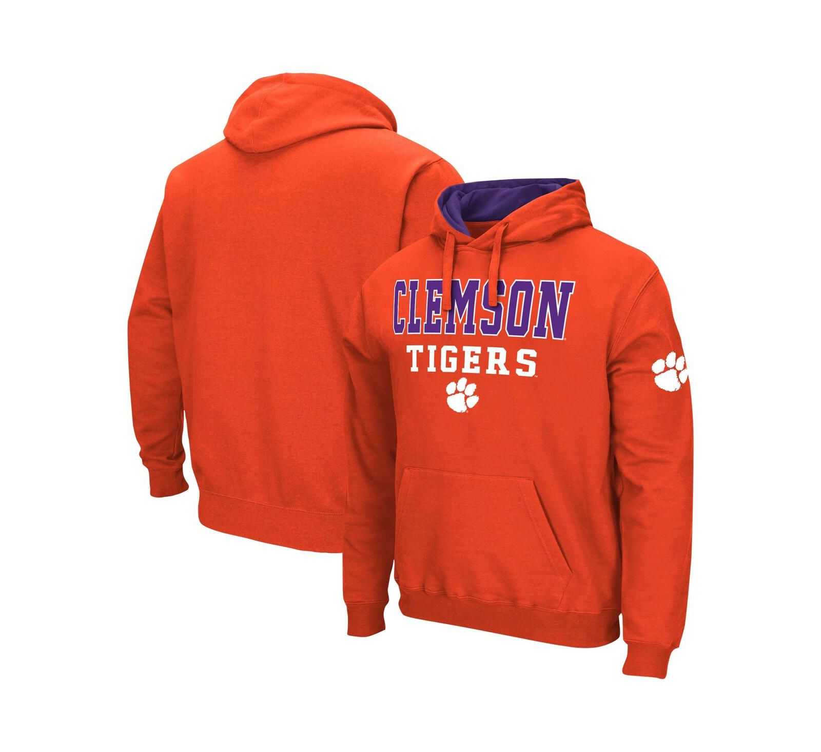 Colosseum Men's Orange Clemson Tigers Sunrise Pullover Hoodie