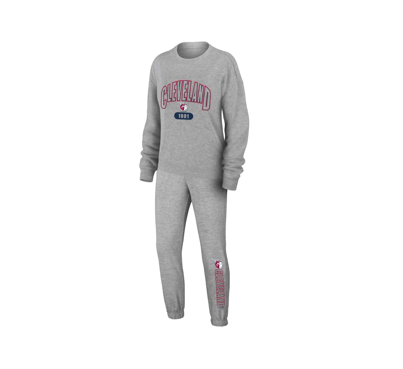 Женский трикотажный комплект для отдыха WEAR by Erin Andrews Cleveland Guardians, Gray