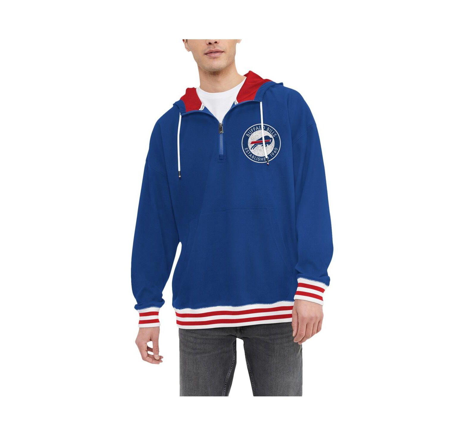 Мужское худи Tommy Hilfiger Royal Buffalo Bills Aaron Quarter-Zip