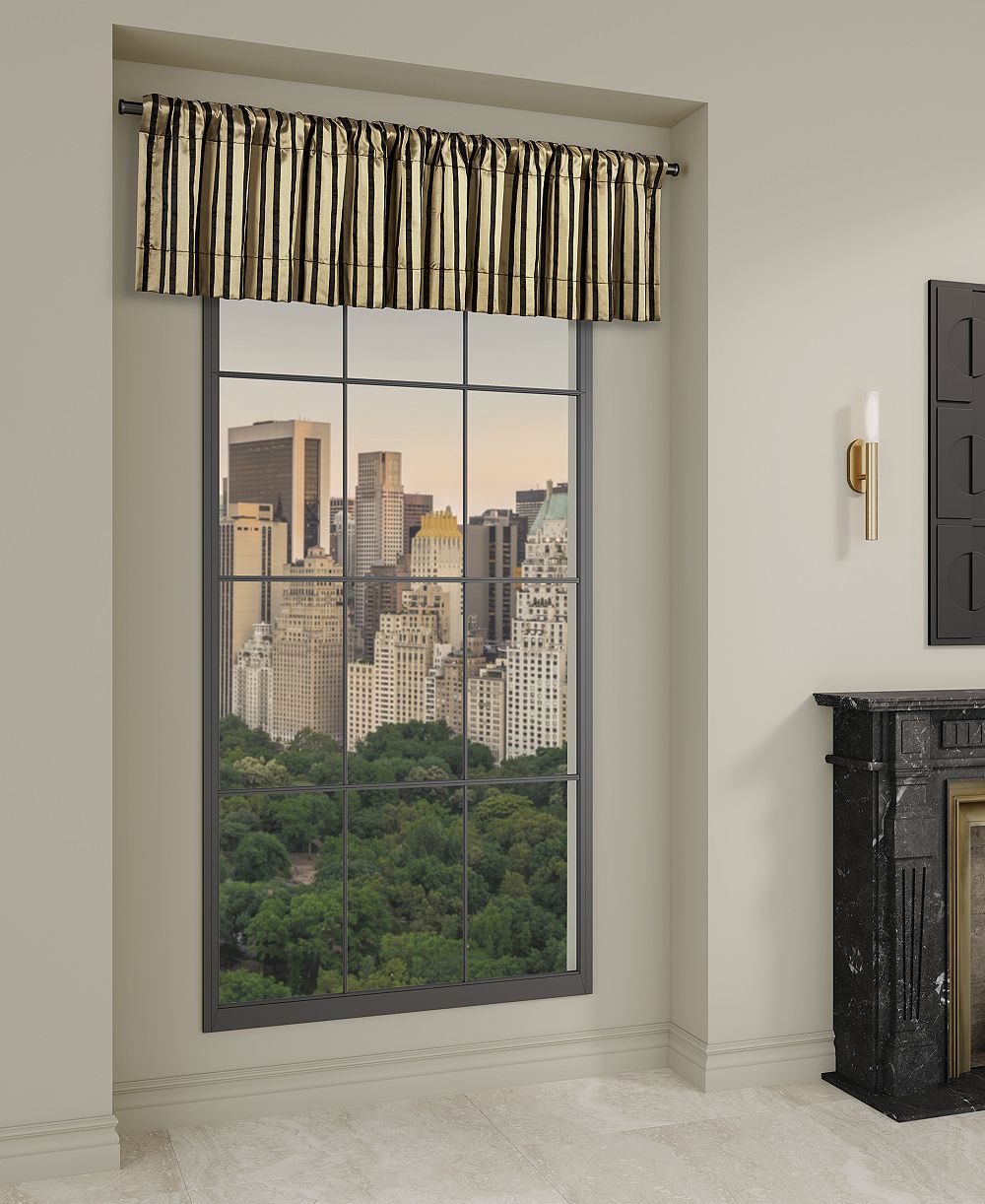 Валанс J Queen New York Calvari Window Straight 18" x 50""